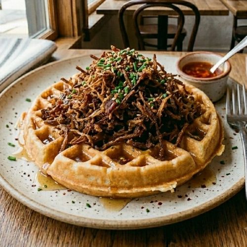 Waffle Carne de Sol