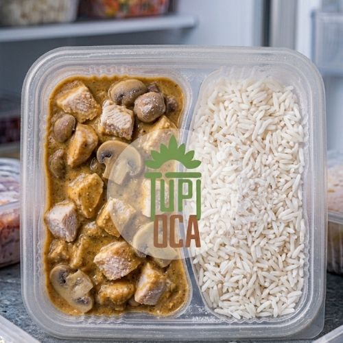 Strogonoff de Frango com arroz