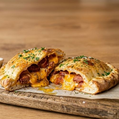 Calzone Calabresa e Cheddar