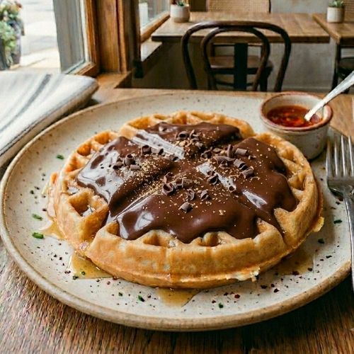 Waffle Chocolate Preto
