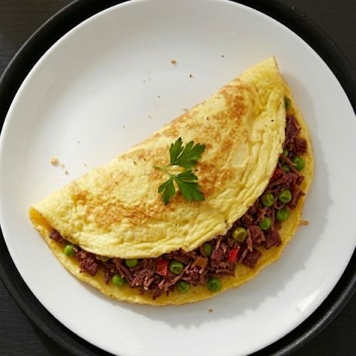 Omelete Carne de Sol