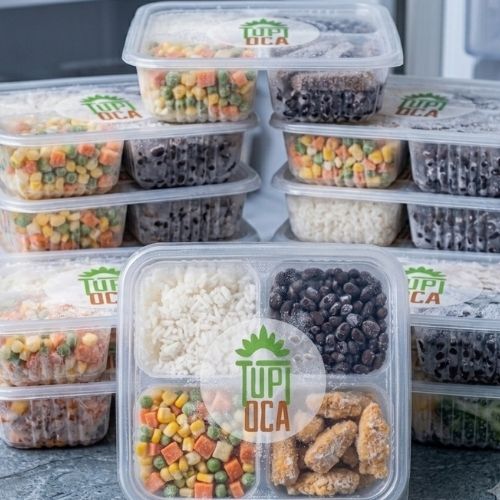 COMBO 10x: Arroz, feijão e iscas de frango (150g)